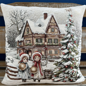 Gobelínové vankúše vianočné - Chenille Eden 8761