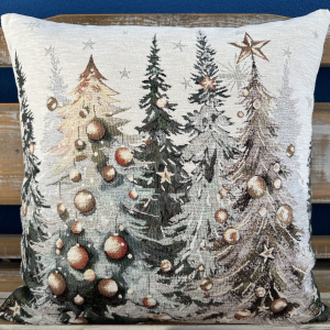 Gobelínové vankúše chenille  - Stromčeky