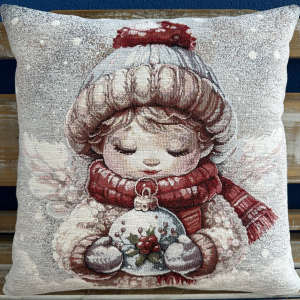 Gobelínové vankúše vianočné - Chenille Anjelik