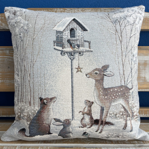 Gobelínové vankúše Chenille - Zvieratká v lese