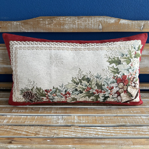Gobelínový vankúš vianočný chenille Zvončeky