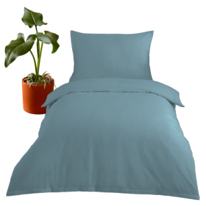 Bambusové saténové obliečky - oceľovo-modré č.9