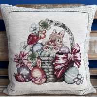 Gobelinové veľkonočné vankúše chenille 0646