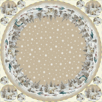 Gobelínové obrusy vianočné -  Ľadové medvede