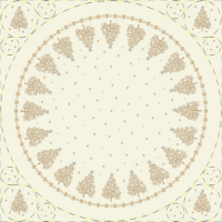 Gobelínové obrusy vianočné - Snehovo biele so stromčekom