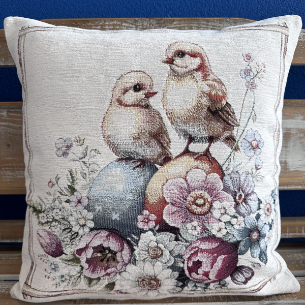 Gobelinové veľkonočné vankúše chenille 0657