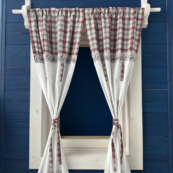 Vianočné bavlnené závesy