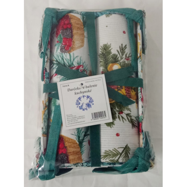 Bavlnené utierky tkané - darčekové balenie 74114 B